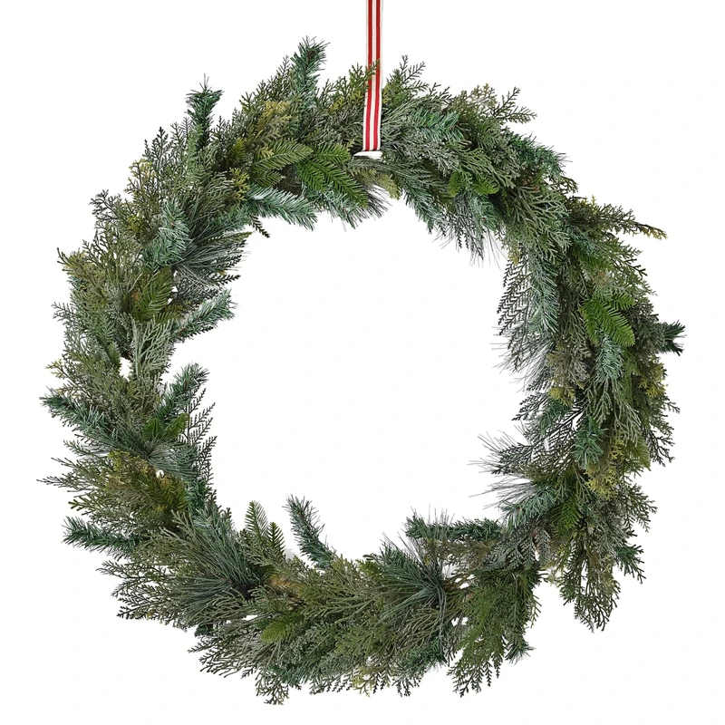 Ginger Ray Extra Large 90cm Christmas Wreath Artificial Foliage Decoration, RUS-121