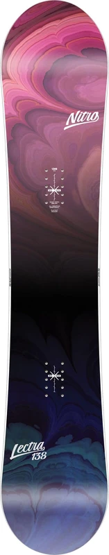 Nitro Snowboards Lectra BRD 23 Women's All-Mountain Board, Directional, Flat-Out Rocker, All-Terrain