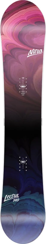 Nitro Snowboards Lectra BRD 23 Women's All-Mountain Board, Directional, Flat-Out Rocker, All-Terrain