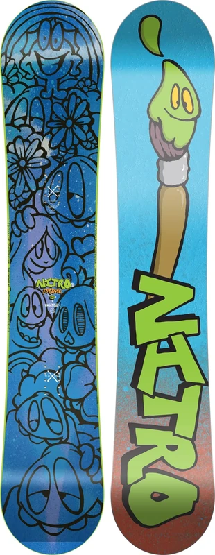 Nitro Snowboards Men's Prime x DD BRD ´23, All-Mountainboard, Directional, Flat-Out Rocker, All-Terrain, Mid-Wide