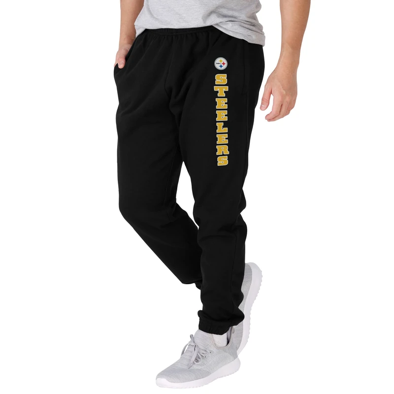 FOCO Men's NFL Logo Gear Lounge Pants Sweatpants Trouser, Team Color, L