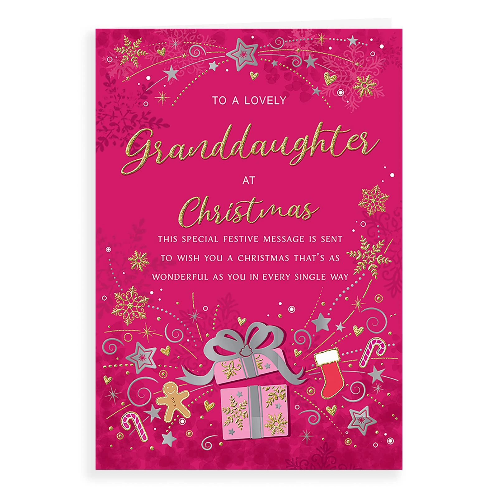 Piccadilly Greetings Regal Publishing Modern Christmas Card Granddaughter - 9 x 6 inches, C85533