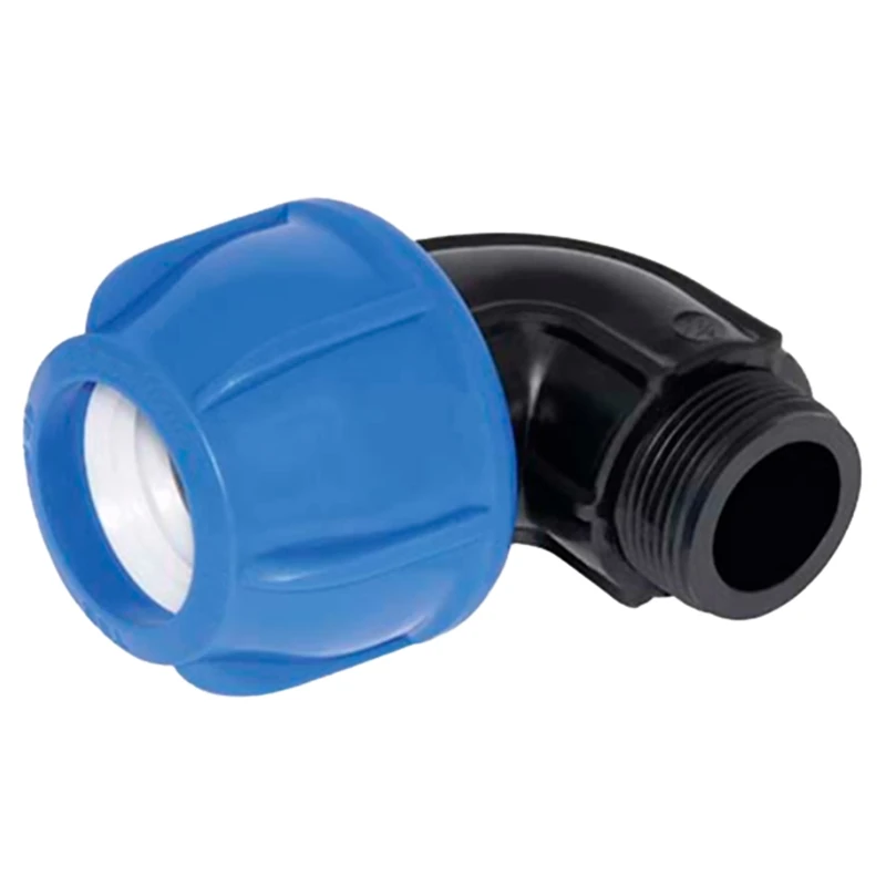 Cofan 90° Elbow with Male Thread | Diameter 75 mm x 2" 1/2 Thread | Pack of 3