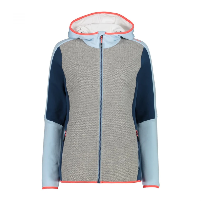 CMP Women's Stretch Fleece Jacket with Fixed Hood