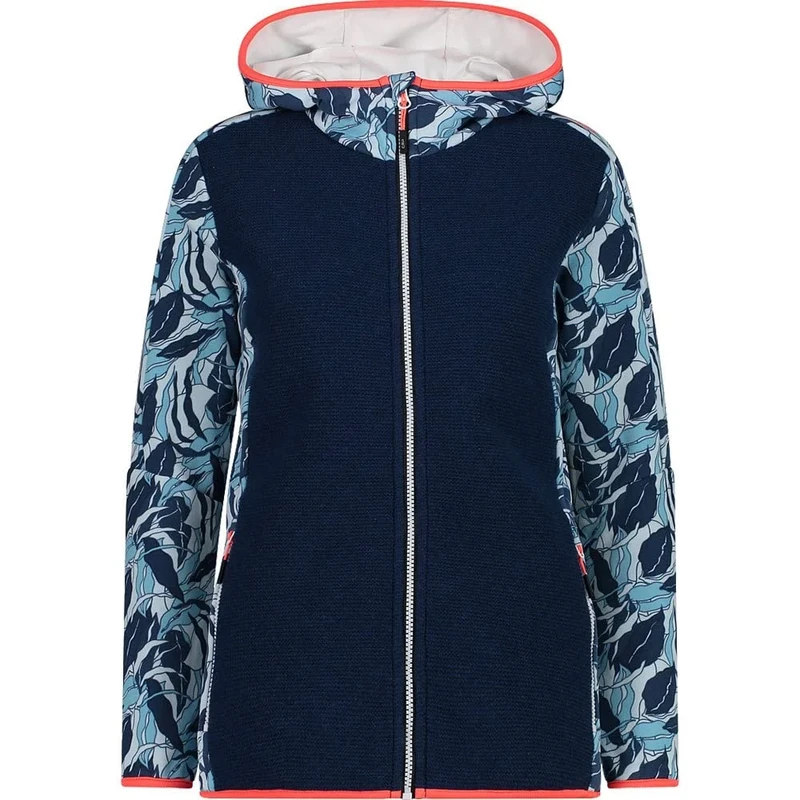 CMP Women's Stretch Fleece Jacket with Fixed Hood