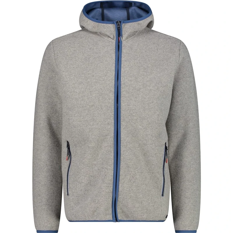 CMP Men's Wool Jacket with Fixed Hood Jacket