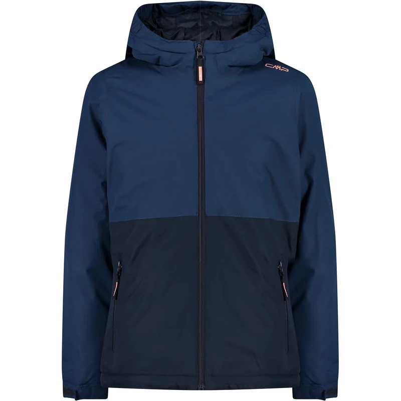 CMP - Kid G Jacket Fix Hood, Girl, Blue Ink, 128