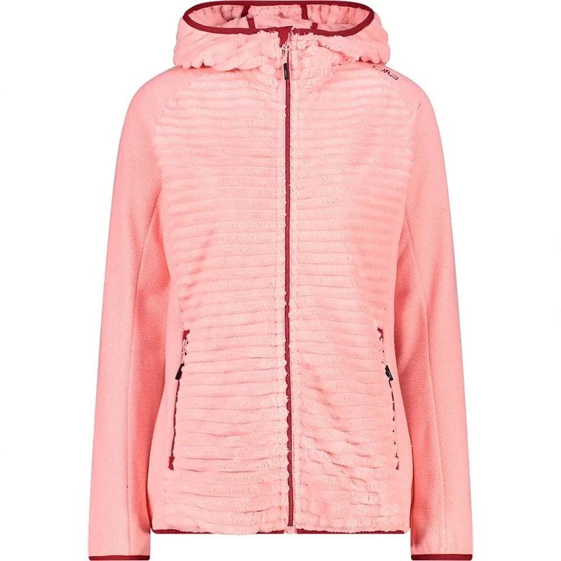 CMP Women's Highloft Fleece Jacket with Fixed Hood Jacket