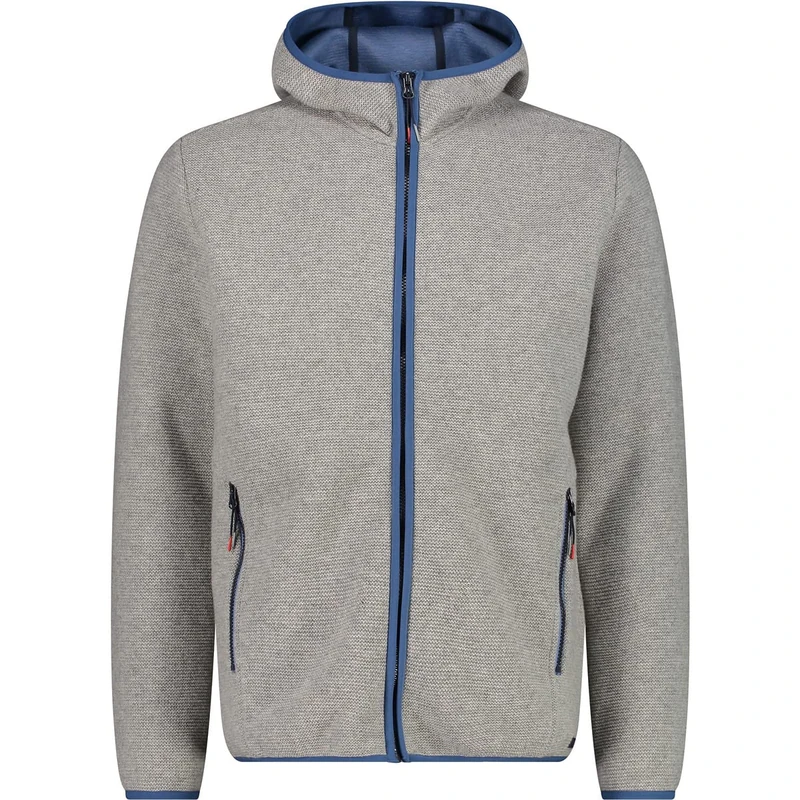 CMP Men's Wool Jacket with Fixed Hood Jacket