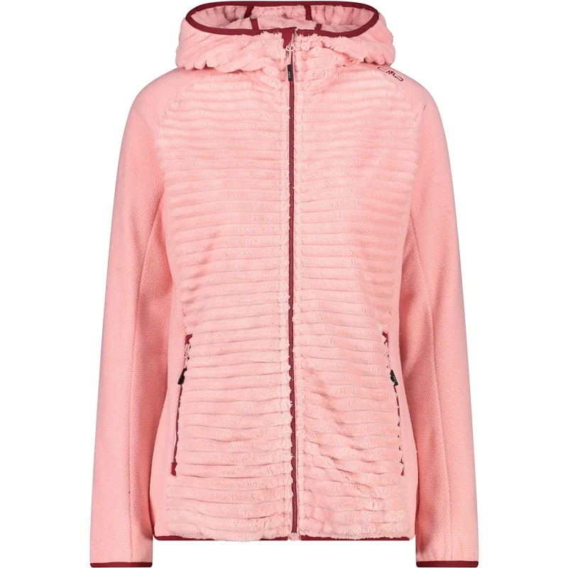 CMP Women's Highloft Fleece Jacket with Fixed Hood Jacket