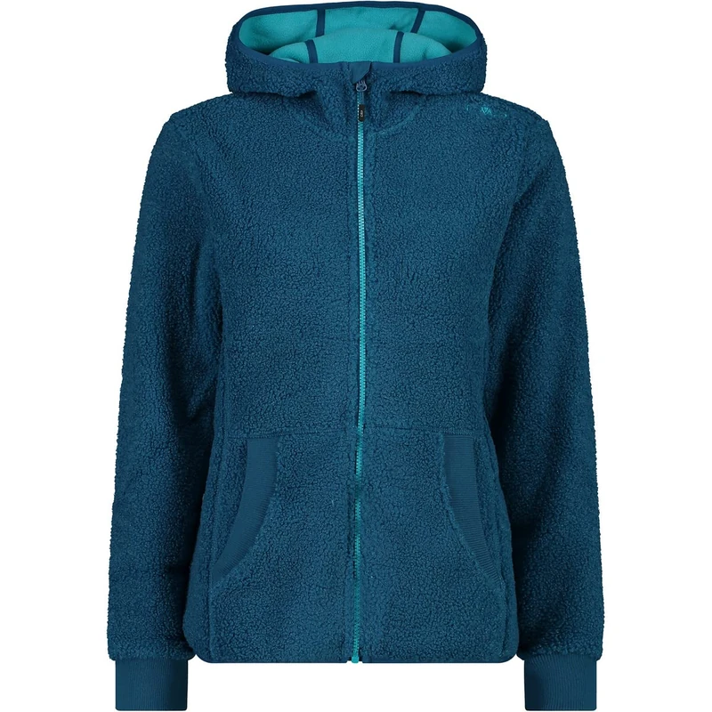 CMP Women's Highloft Fleece Jacket with Fixed Hood