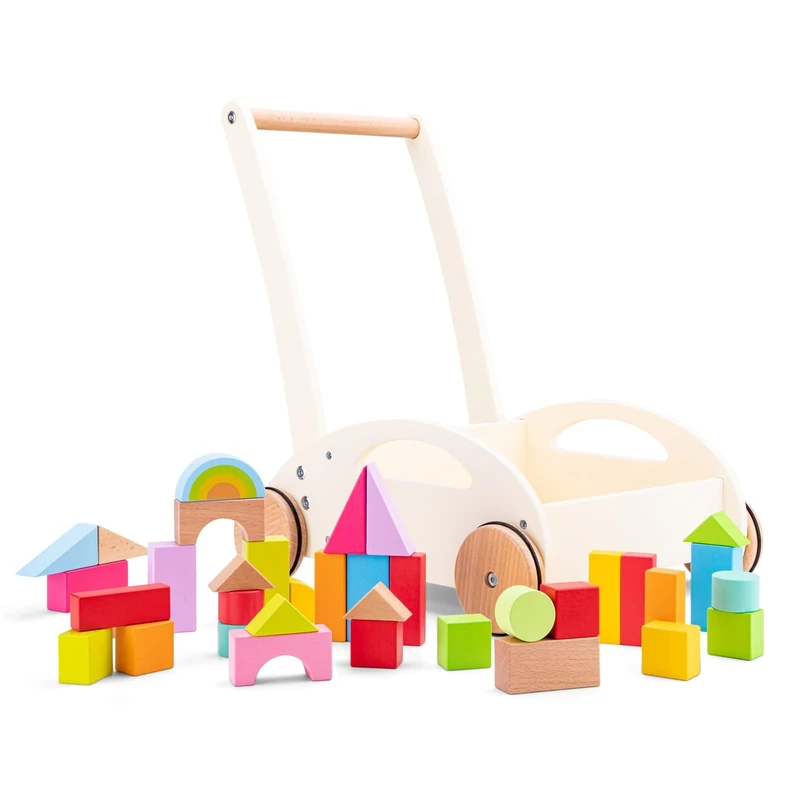 New Classic Toys Baby Walker with Blocks, 400 x 320 x 450mm