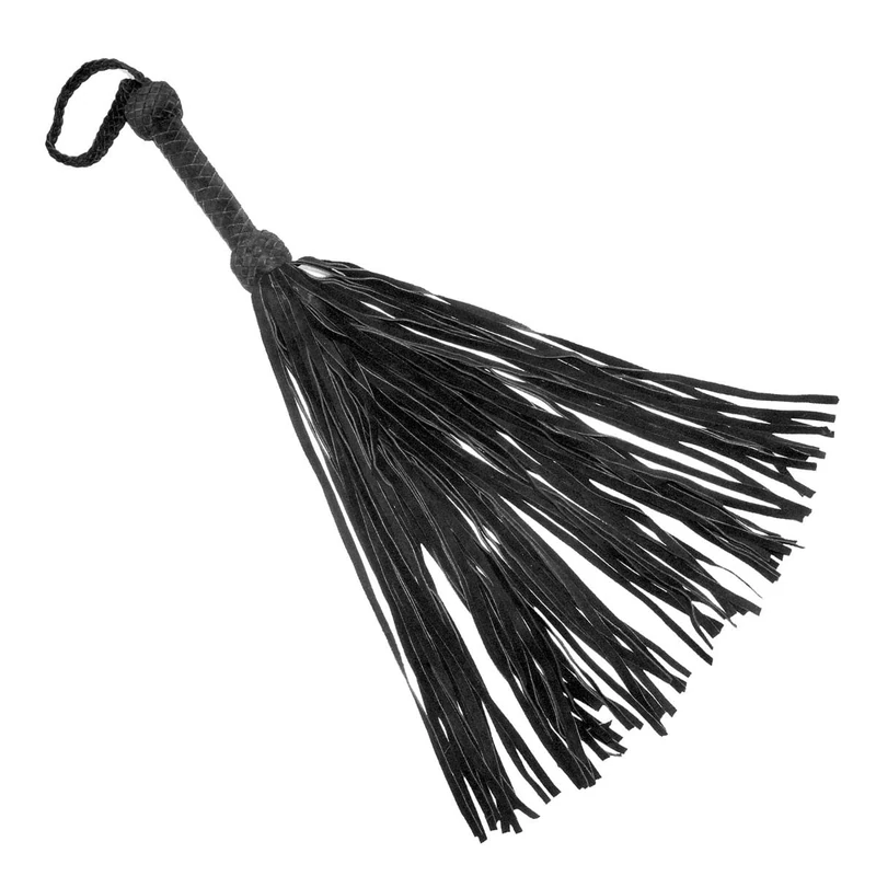 Prowler RED Leather Suede Flogger Black - Luxurious Texture for Pleasurable Sensations - Image 1