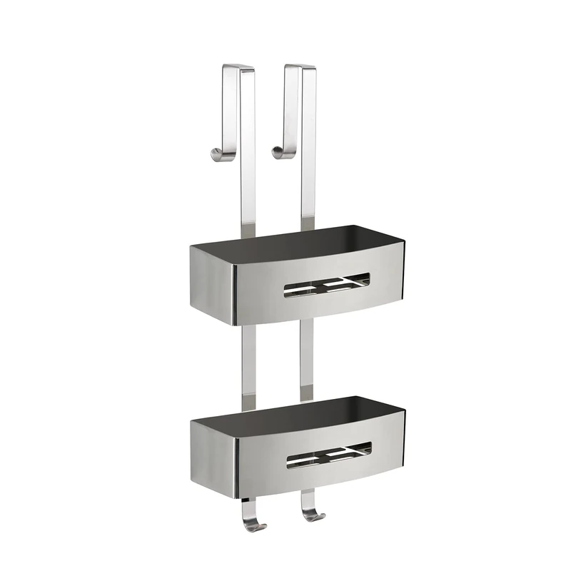 Gedy Rectangular Shower Storage, Chrome Finish, Non applicabile