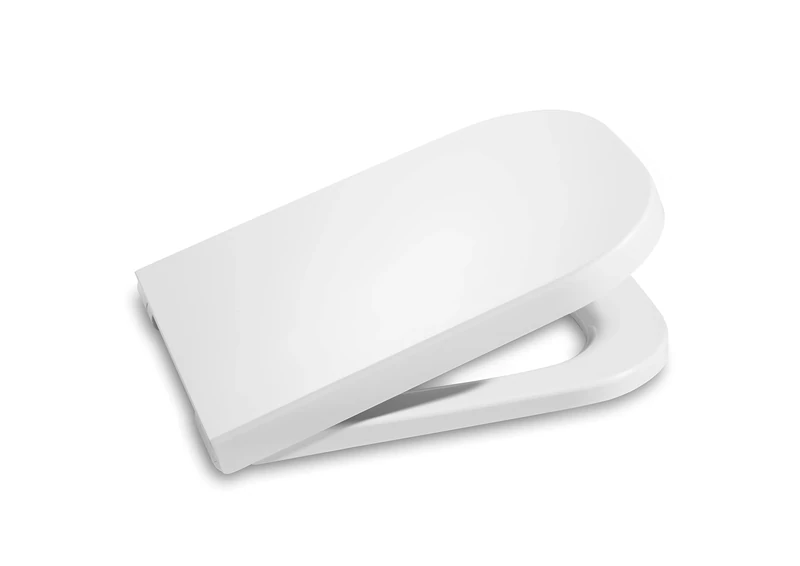 Roca The Gap Supralit Low Tank Toilet Seat and Lid, Original Perfect Fit Toilet Lid, Heavy Duty Toilet Lid Replacement, White, A80147000B