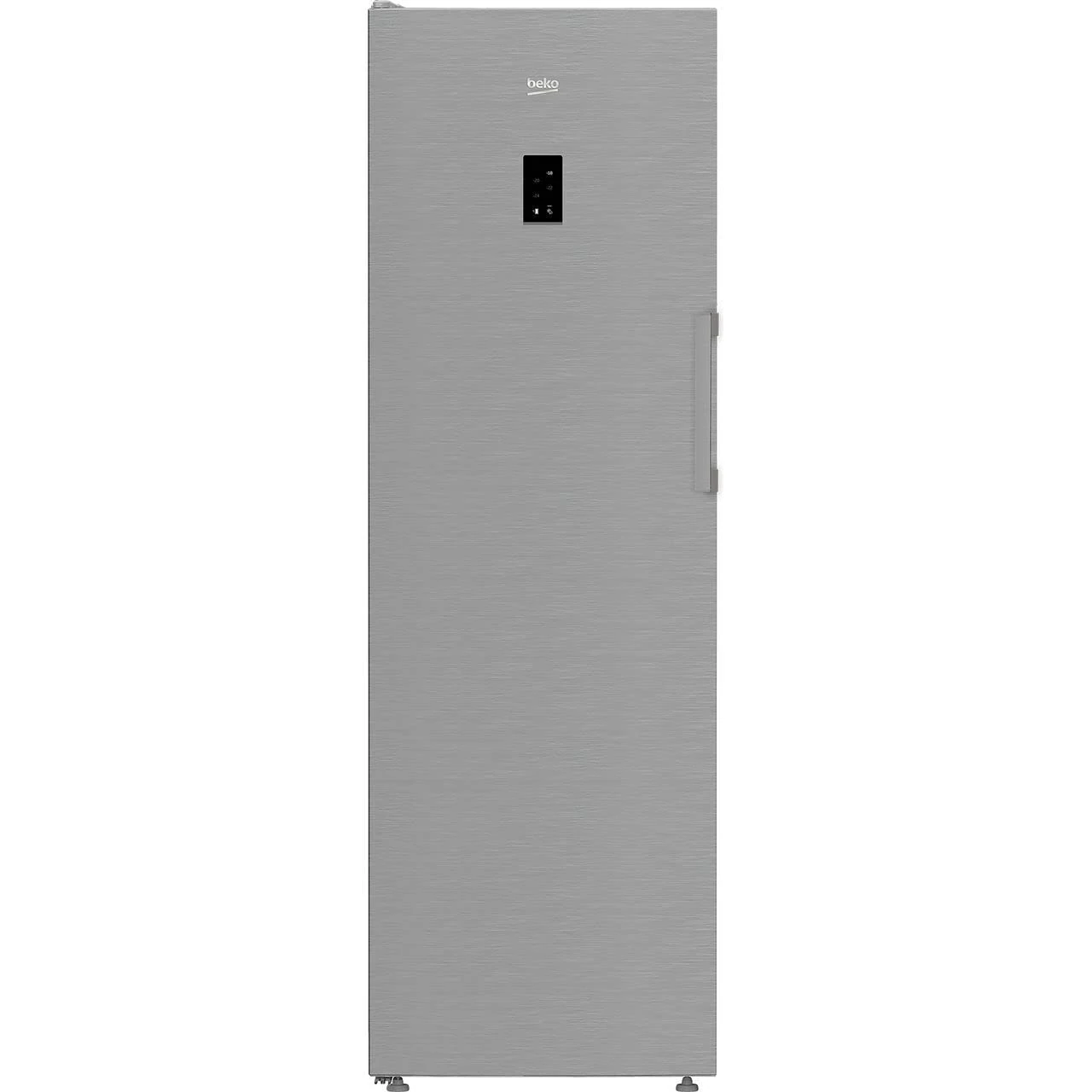 Beko FNP4686PS Frost Free Upright Freezer - Stainless Steel - E Rated