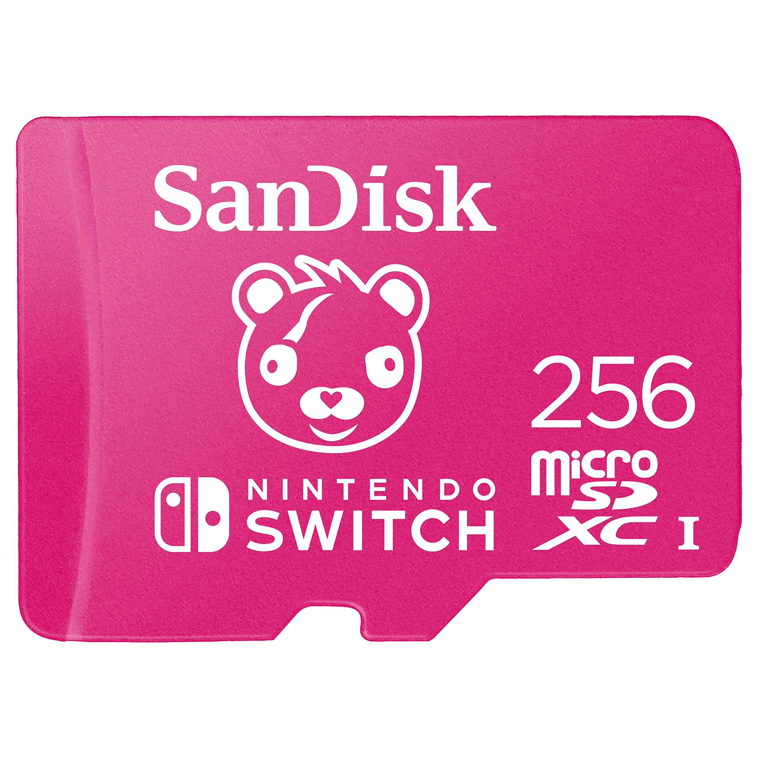 SanDisk 256GB microSDXC card for Nintendo Switch consoles, Fortnite Cuddle Team Leader edition up to 100 MB/s, Nintendo gaming storage, Nintendo Licensed Product, UHS-I, Class 10, U3,