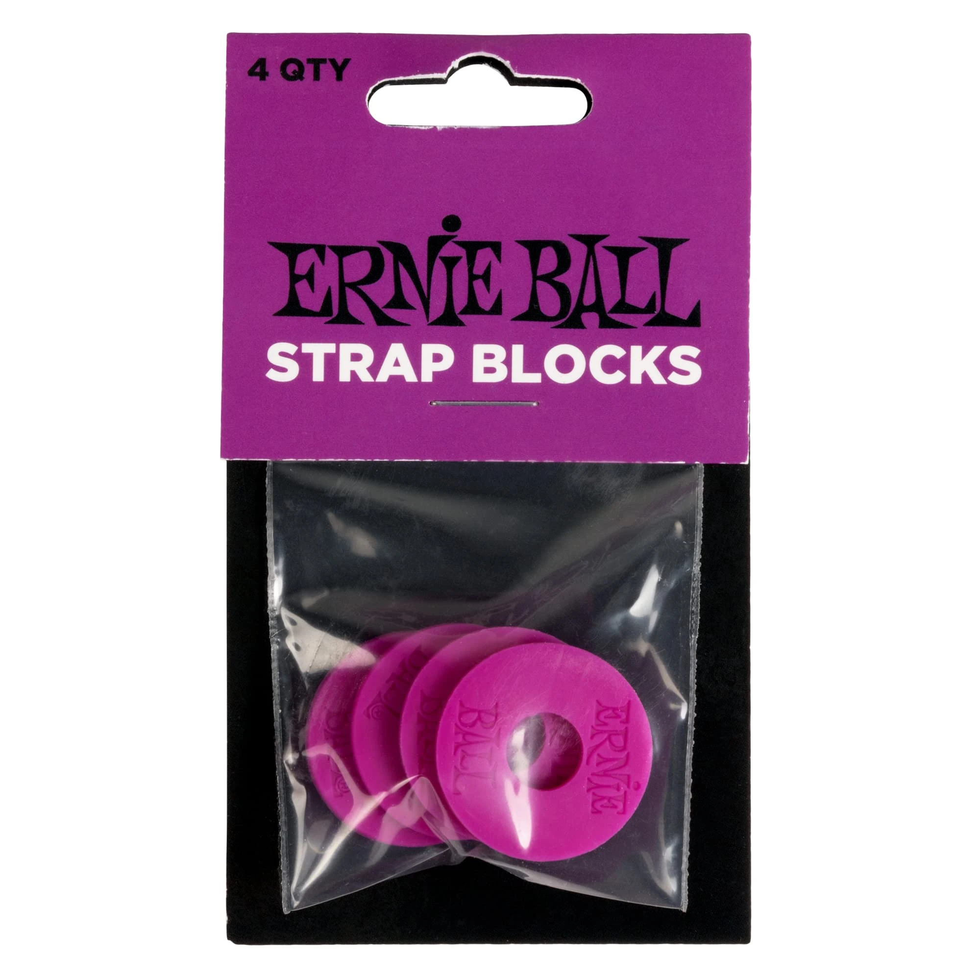 Ernie Ball Strap Blocks 4pk - Purple