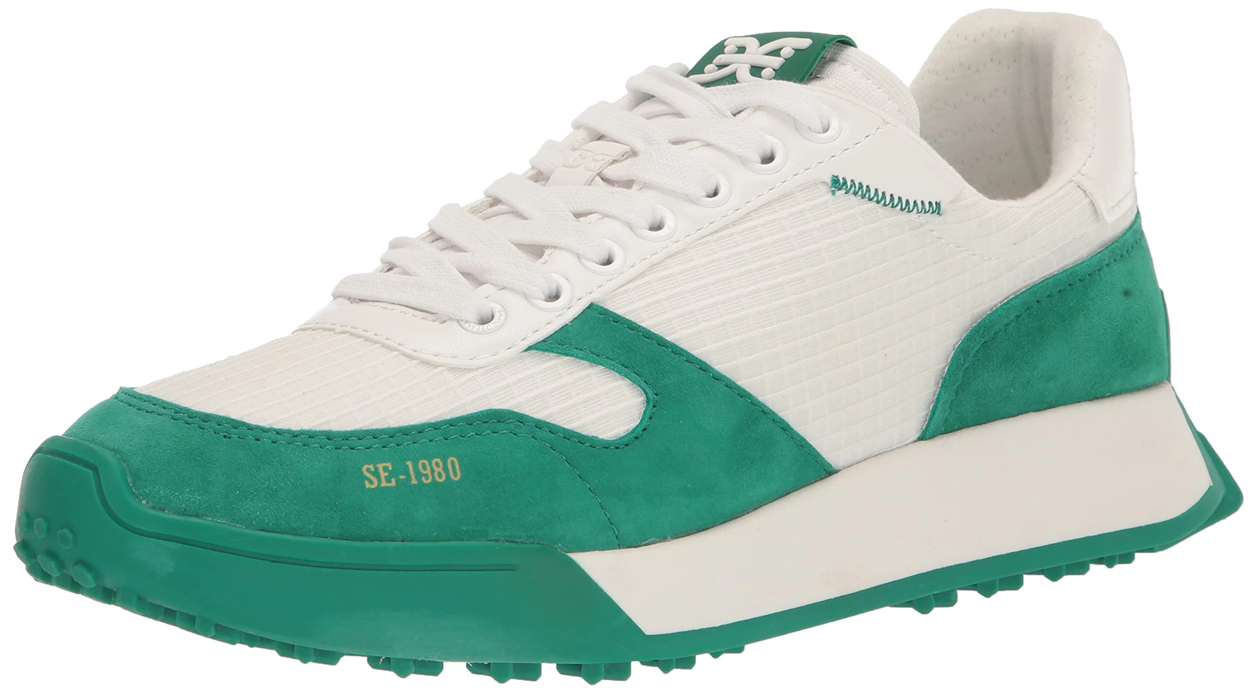 Sam Edelman Women's Layla Sneaker, Green/White, 4.5 UK
