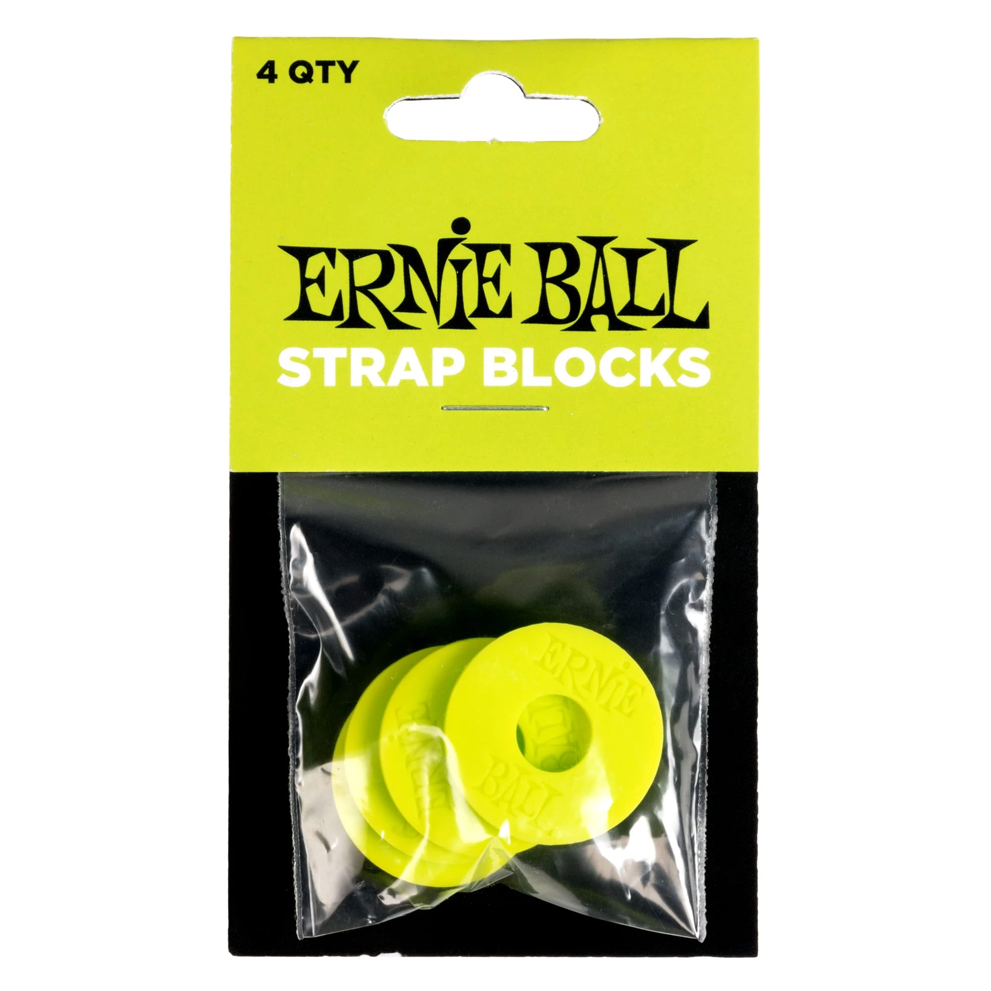 Ernie Ball Strap Blocks 4pk - Green
