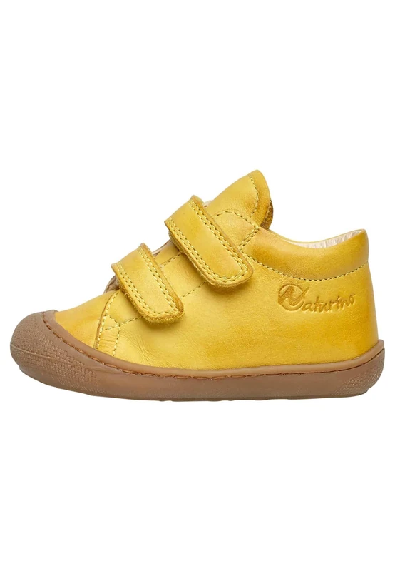 Naturino First Steps Baby Shoes in Nappa Wool Lined, Yellow, 27 EU - Image 1