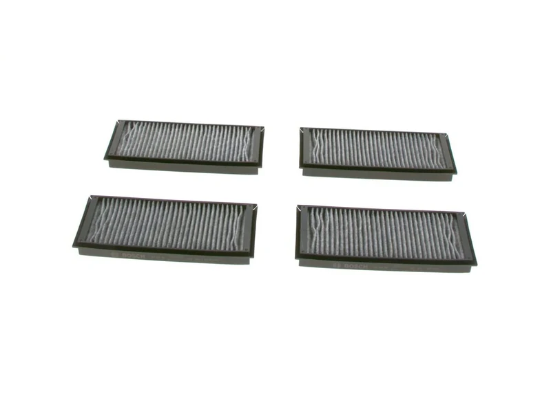 Bosch R5587 Activated Carbon Cabin Filter, Replacement Filters - Against Unpleasant Smells, Pollen and Dust for Cleaner Air Inside the Vehicle Set of 4 Filters