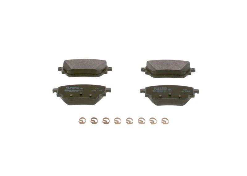 Bosch BP2518 Brake pads - ECE-R90 certified - 1 set of 4 pads