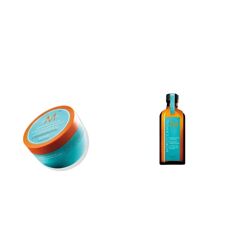 Moroccanoil Restorative Hair Mask, 250ml & Treatment Hair Oil, 100ml