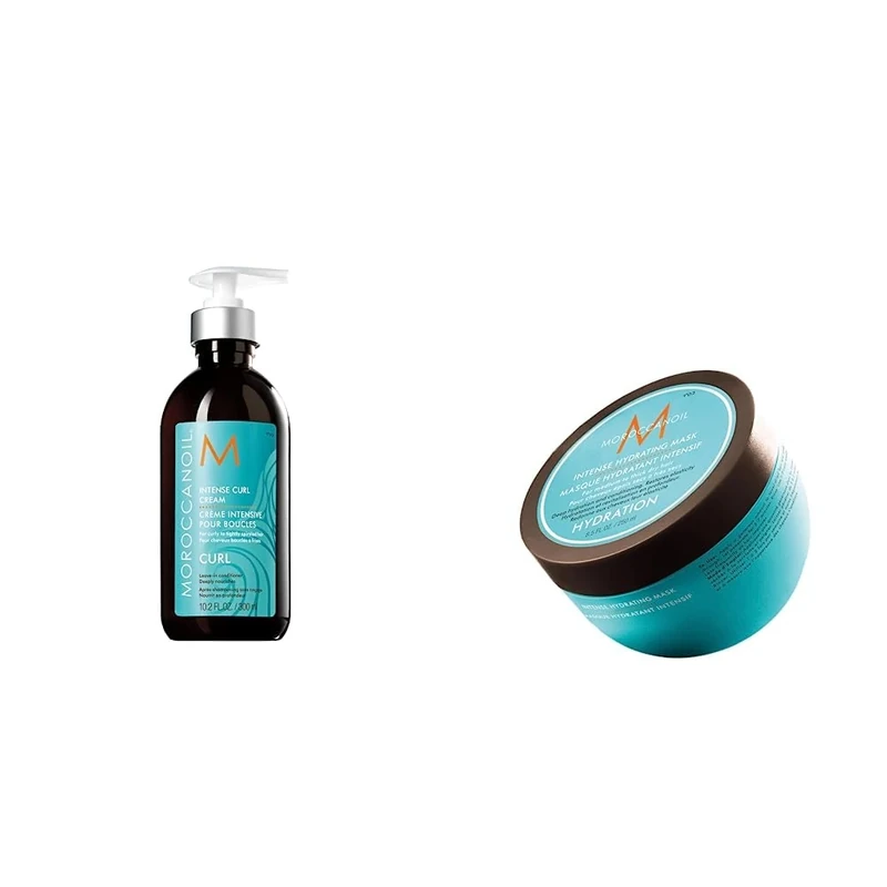 Moroccanoil Intense Curl Cream, 300ml & Intense Hydrating Mask, 250ml
