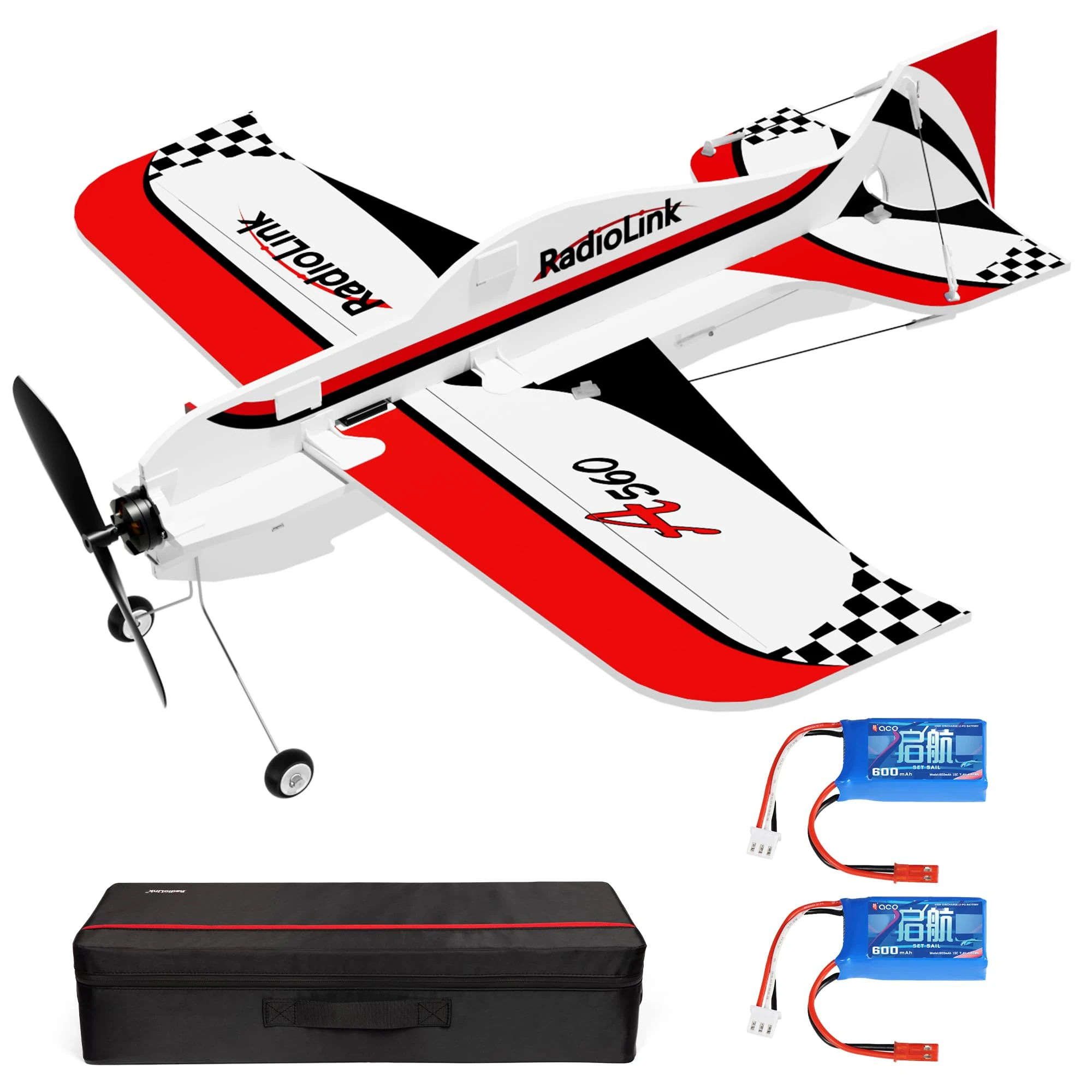 Radiolink A560 Plug & Play (PNP) 3D RC Airplane 580mm Wingspan with 6 Flight Modes, 4 Channels Gyro Byme-A Flight Controller, Brushless Motor&ESC for Beginner & Experienced (No Radio/Receiver/Charger)