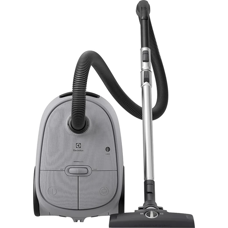Electrolux 600 Animal, Vacuum Cleaner with Bag, Pet Hair Kit, 50% Recycled Plastic, Hygiene Filter 12 Washable, Cord 12 m XXL, EB61A5UG, Grey