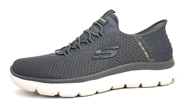 Skechers Men's Summits High Range Trainers, Charcoal Mesh/Trim, 9 UK