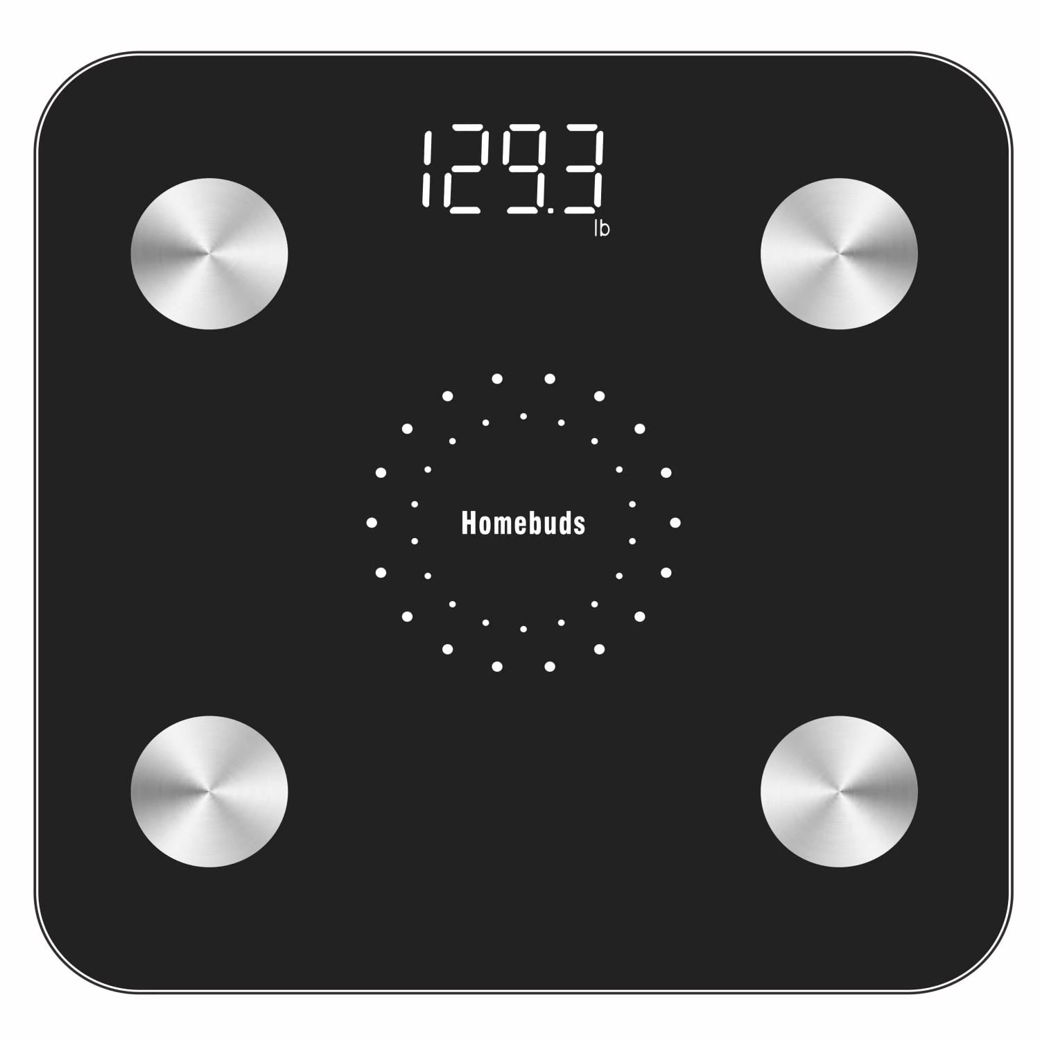 Homebuds Smart Body Fat Scale, Digital Bathroom Scales for Body Weight, Since 2001 Weighing and Body Composition Monitor Professional for BMI Fat Water Muscle with App, 28st/400lb/180kg, Black