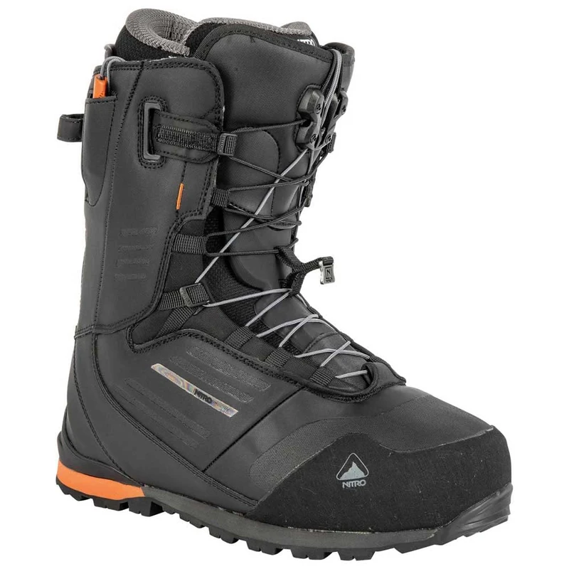Nitro Men's Nitro Men's Incline Tls '23 Splitboard Boot All Mountain Freeride Premium Snow Lace-Up Snowboard Boot, Black, MP 26.5 // EU 40 2/3 US 8.5