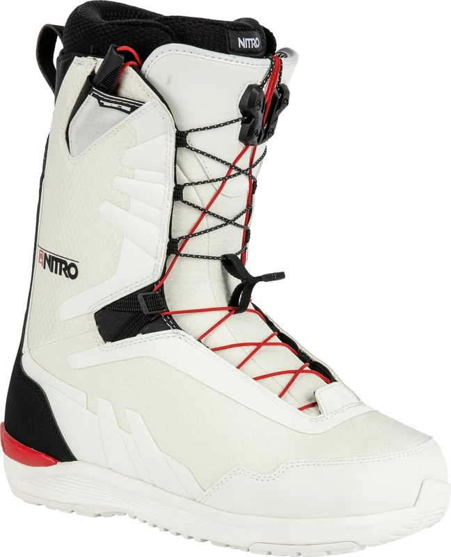 Nitro Men's Snowboards Discover TLS '23 All Mountain Freeride Freestyle Quick Lacing System Boot Snowboard Boat White-Black MP 28.5 // EU 43 1/3 // US 10.5 - Image 1