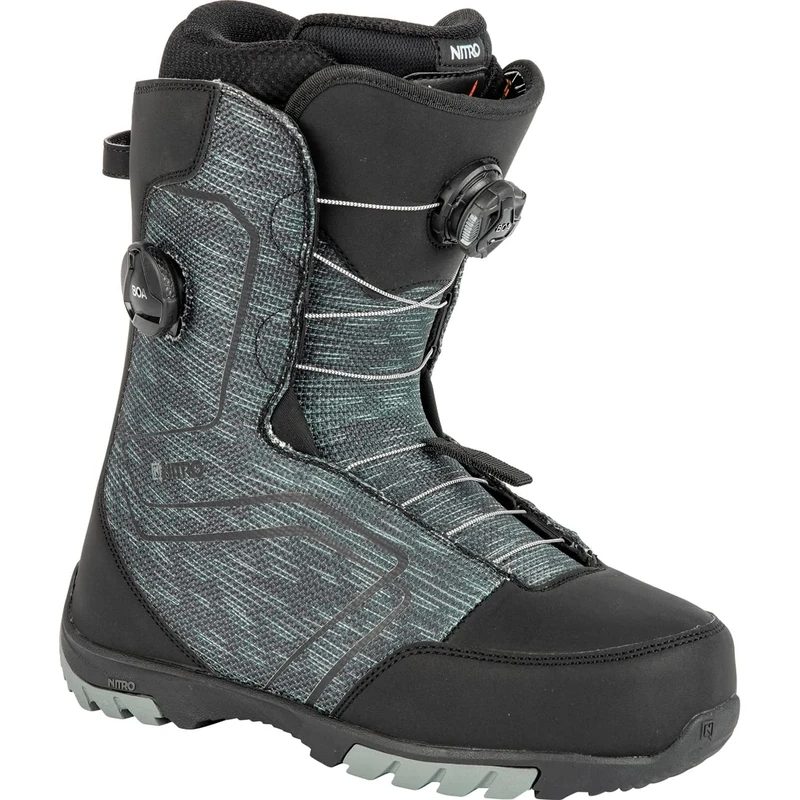 Nitro Men's Nitro Mænds Sentinel Boa'23 All Mountain Freestyle Quick Snøresystem Cheap Båd Snowboard Boot, Black, MP 29.5 // EU 44 2/3 US 11.5