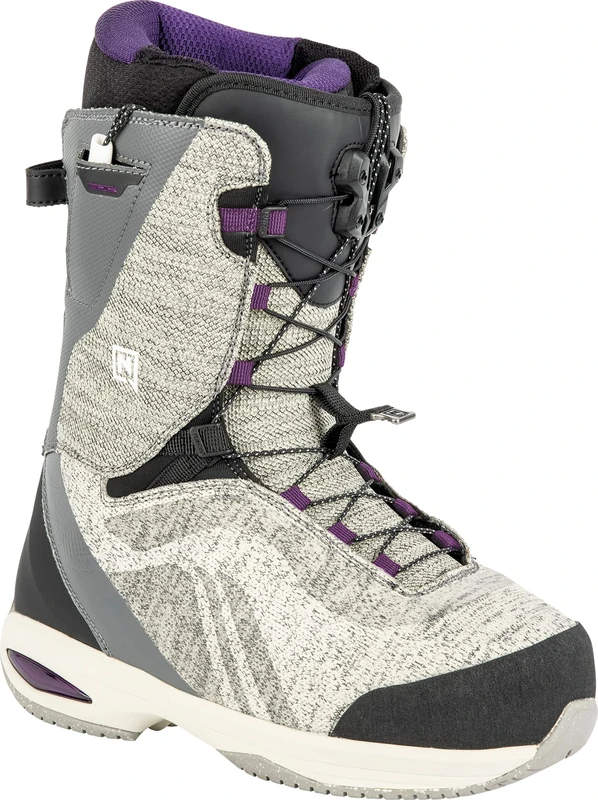 Nitro Women's Nitro Women's Ronda Tls '23 Lightweight Snowboard Shoes with Quick Lacing System Snowboard Boot, Heather Grey, MP 23.0 / EU 36 US 5.5
