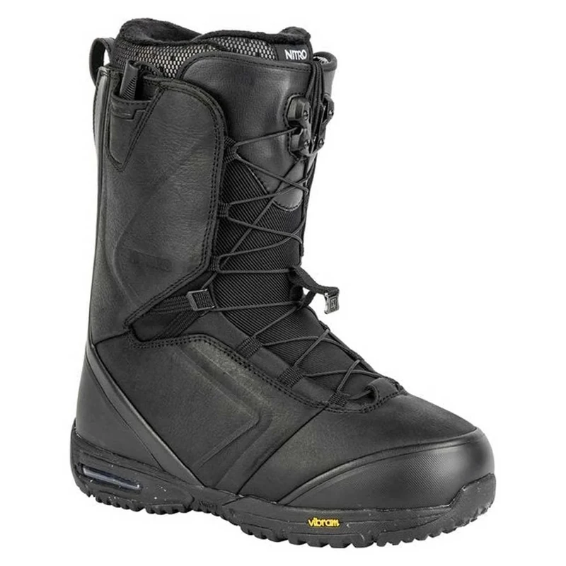 Nitro Men's Snowboards EL Mejor TLS '23 All Mountain Freeride Freestyle Highend Premium Speed Lacing System Boat Snowboard Boat, Black, MP 26.5 // EU 40 2/3 // US 8.5