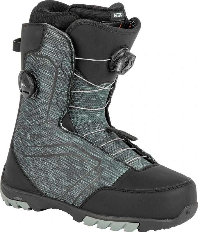Nitro Men's Snowboards Sentinel BOA '23 All Mountain Freestyle Quick Lacing System Cheap Boat Snowboard Boot Black MP 25.5 // EU 39 1/3 // US 7.5 - Image 1