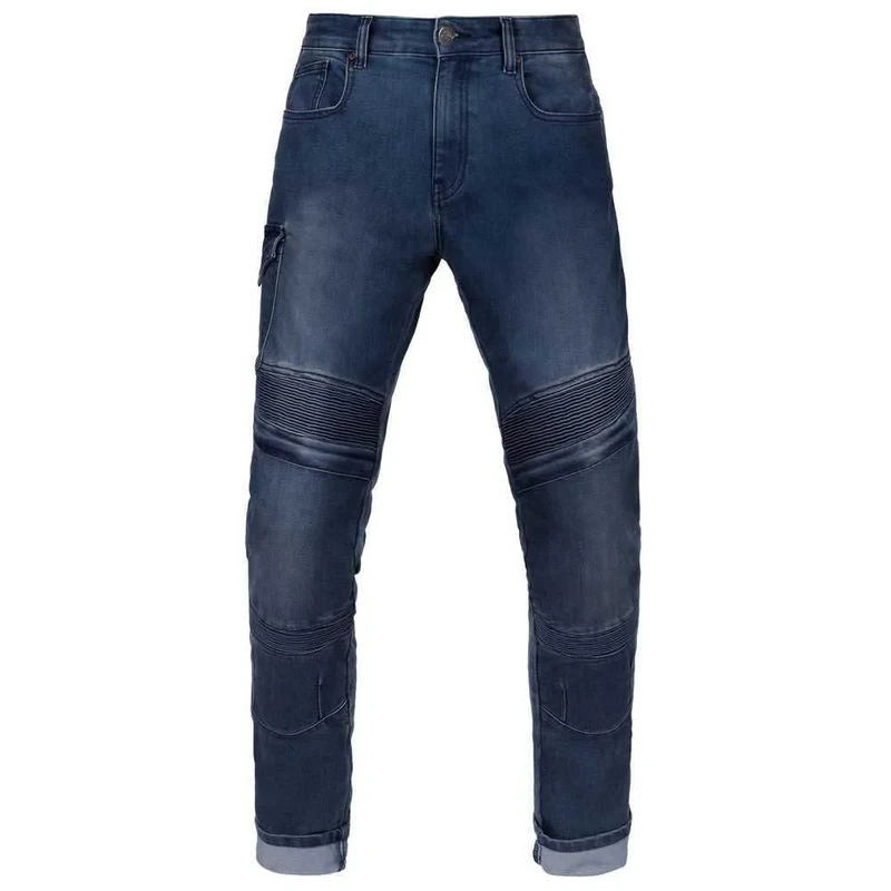 BROGER Women's Ohio Lady Motorcycle Jeans Trousers, Washed Navy, 36W / 30L