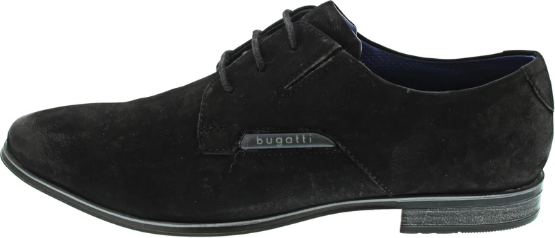 bugatti Men's Business Low Shoe Made Leather, Derby in Minimalist Design, Black 3, 13 UK