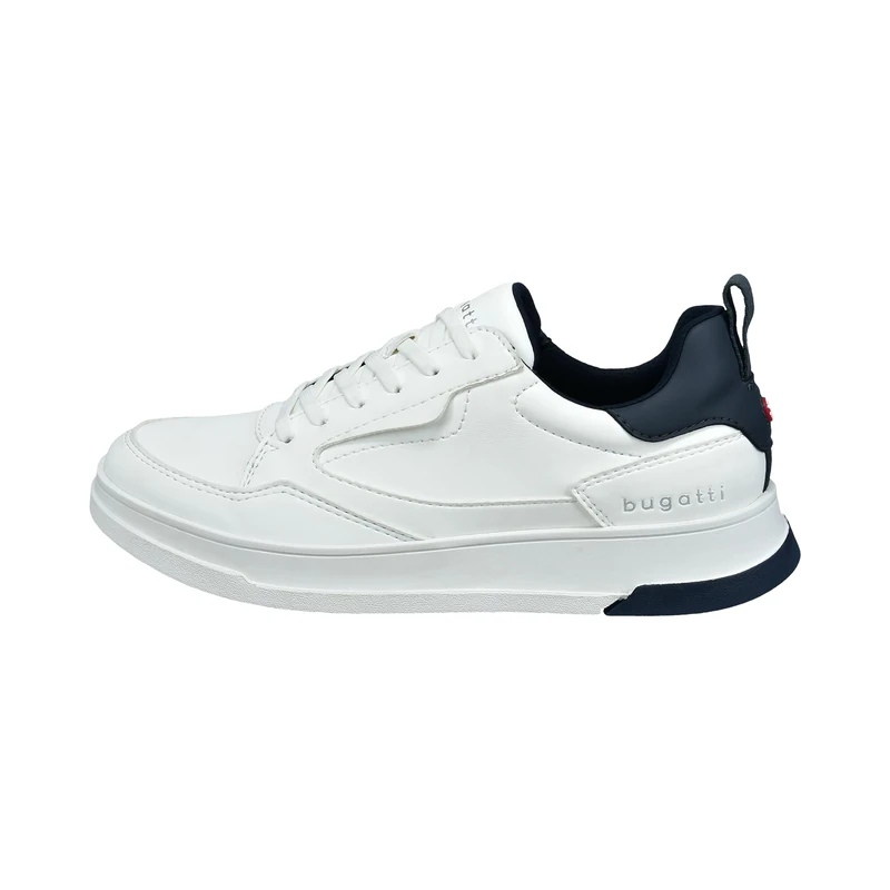 bugatti Men's Sneakers with Memory Foam and Shock Absorption, White, 9.5 UK