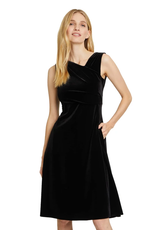 Vera Mont Women's 4647/4564 Dress, Black, 6