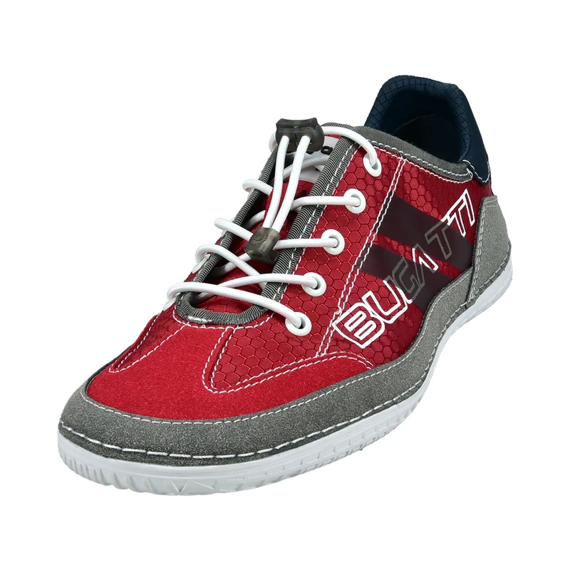 bugatti Men's Fashionable Casual Sneaker with Logo Details and Flexible Sole, Red, 9 UK