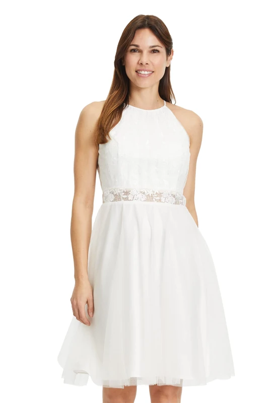 Vera Mont Women's 8623/4990 Dress, Off-White, 6