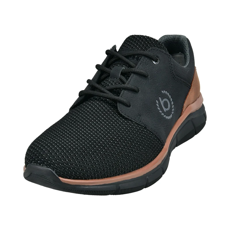 bugatti Man Men's Low-Top Trainers, Interchangeable Footbed, Black 1000, 12 UK