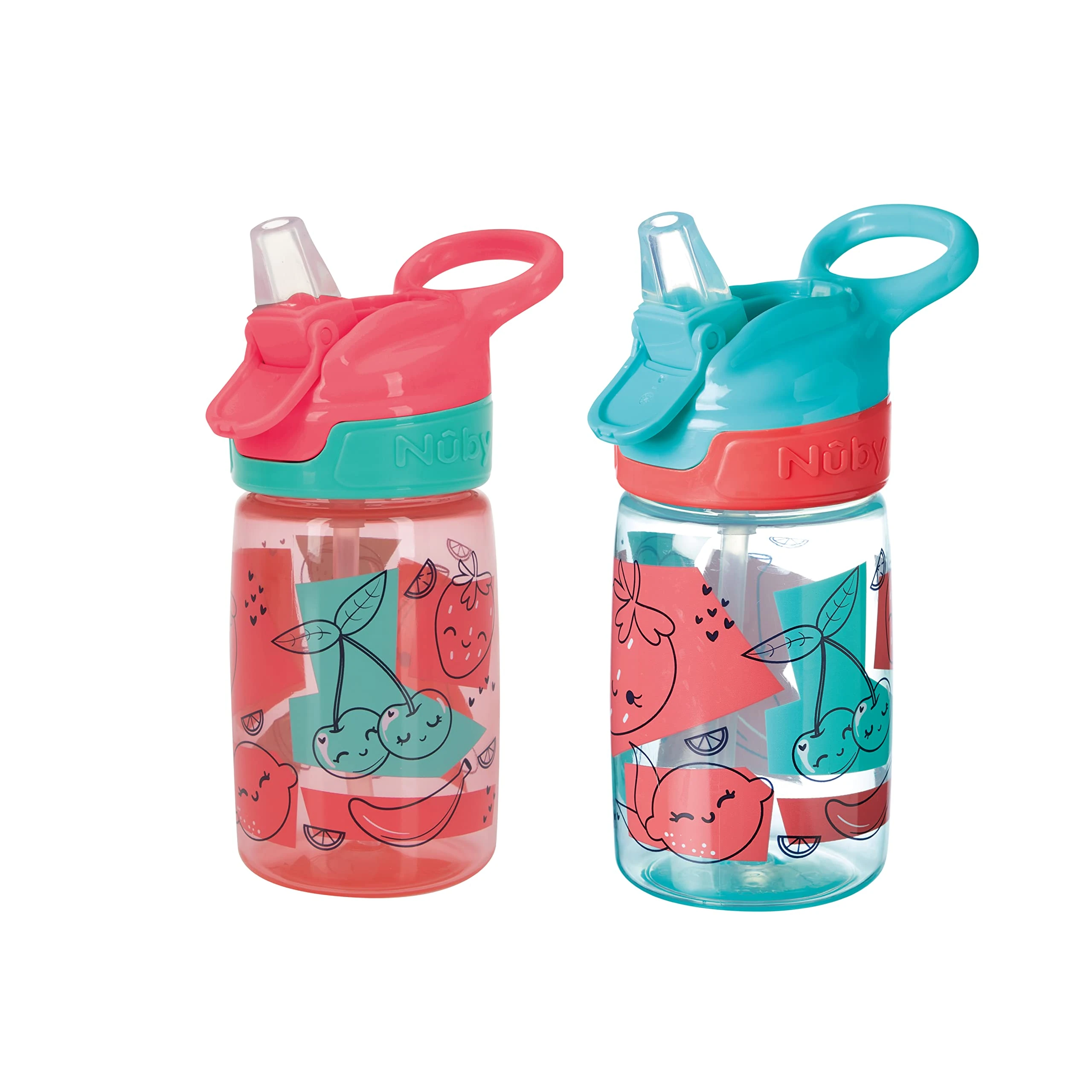 Nuby Sippy Cup, Strawberries, 2 Count (Pack of 1)