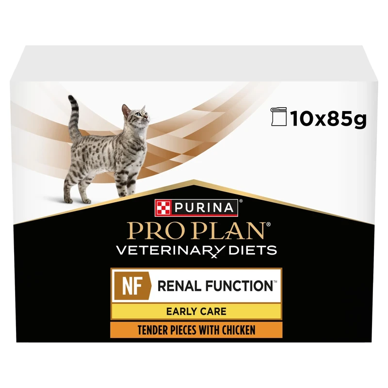 PRO PLAN VETERINARY DIETS Early Care NF Renal Wet Cat Food 10x85g (Pack of 4)