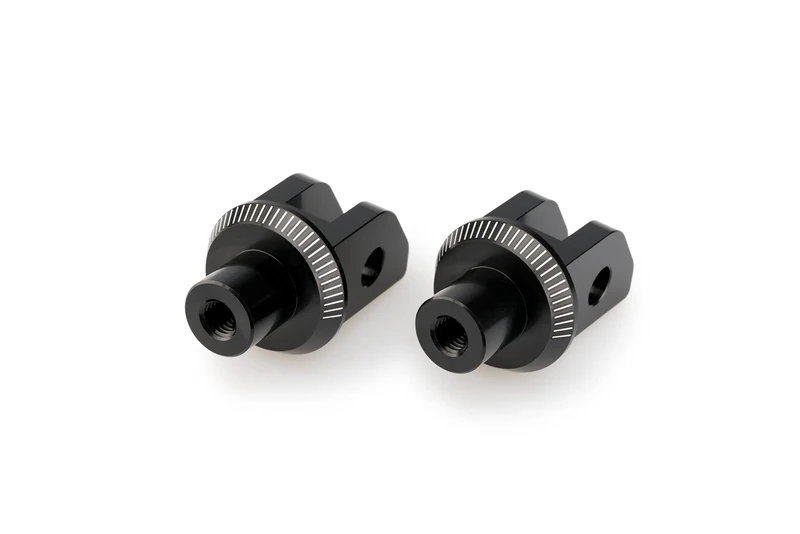 Puig 20996N Adaptor Rider Footpeg Black