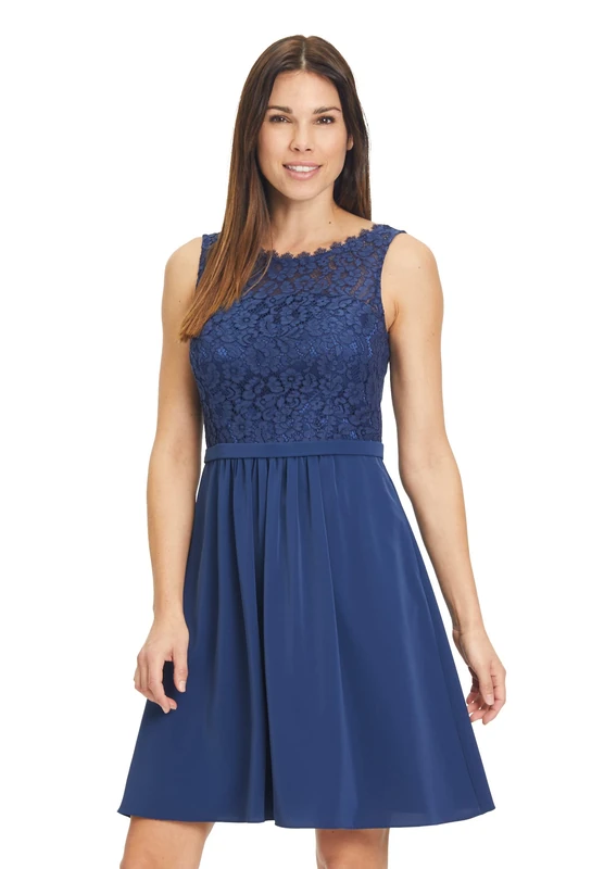 Vera Mont Women's 8636/4514 Dress, Festival Blue, 16